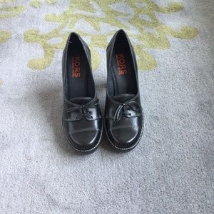 Kors Michael Kors heeled platform loafers sz 8M